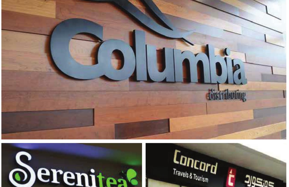Examples of illuminated signage and 3D letters
